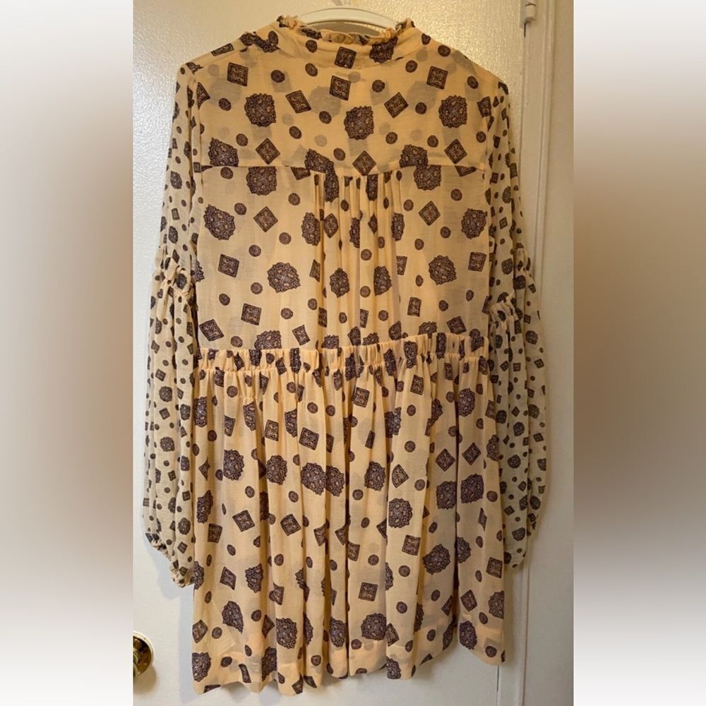 New Free People Womens Mini
Dress Tunic Tea Combo Beige
Cream Sz Small - Picture 6 of 16